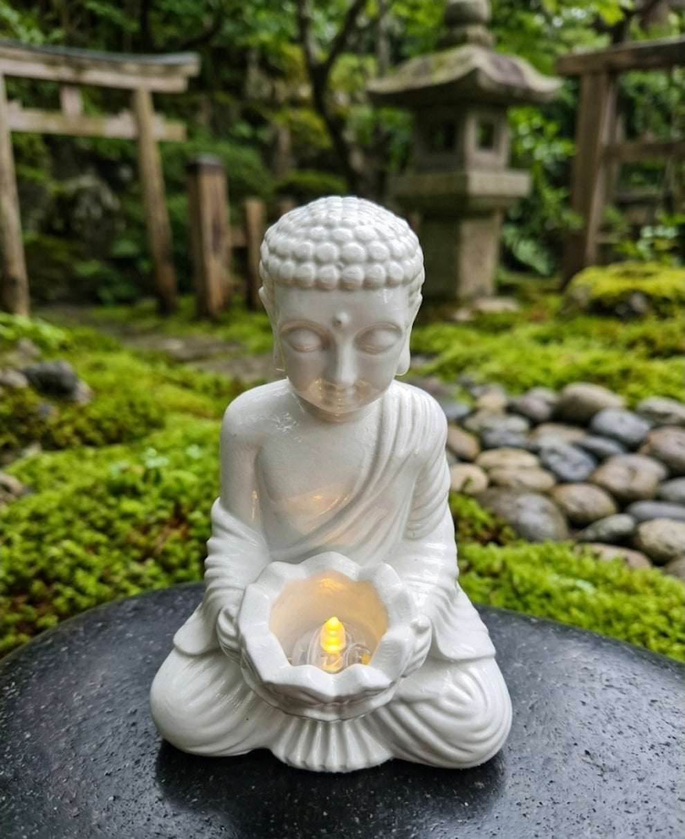 Buddha mit Leuchtkugel