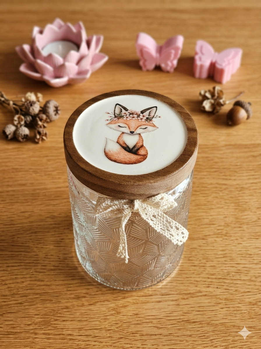 Glasdose "Fuchs"